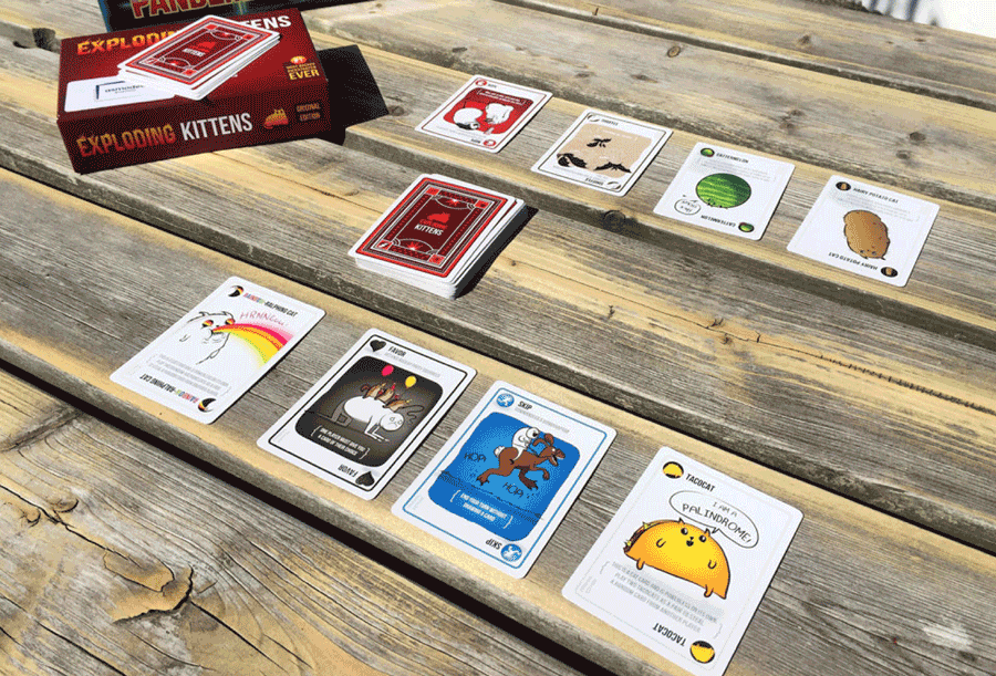 the card game Exploding Kittens
